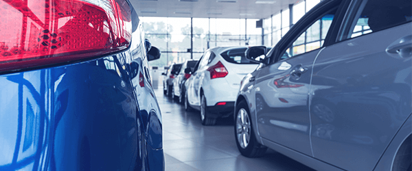 cars on forecourt